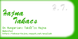 hajna takacs business card